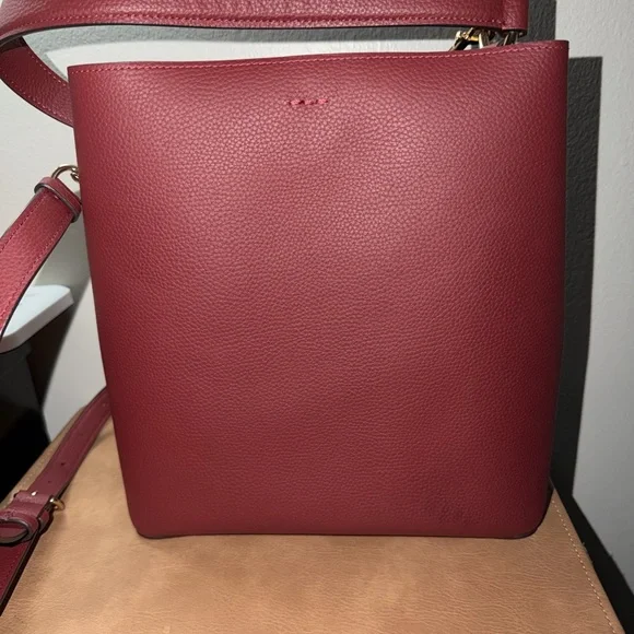 Coach Burgundy Leather Crossbody Bag - Picture 3 of 4